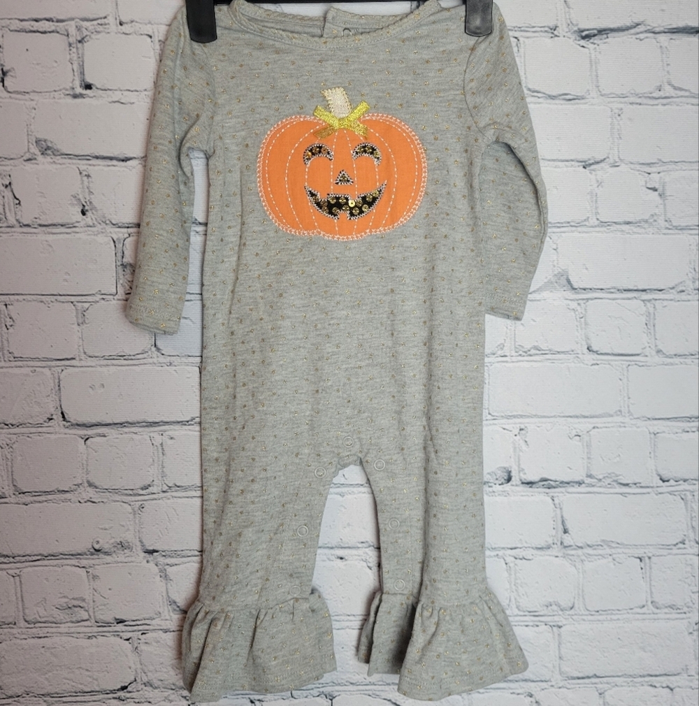 Mud Pie Size 3-6M Halloween Baby Romper